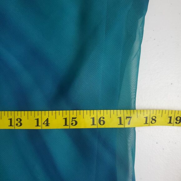 En Focus Women's Dress 16 Green Asymmetrical Vintage 90s Fairy Mermaid Elegant - Picture 12 of 14